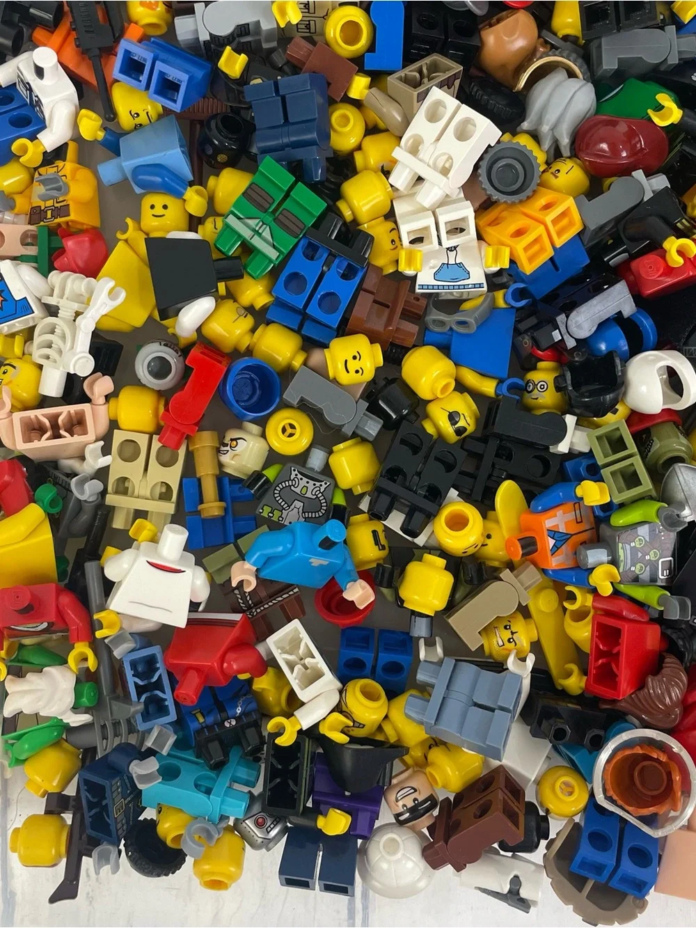 2 Pounds of Assorted Minifigure Pieces, Good Condition